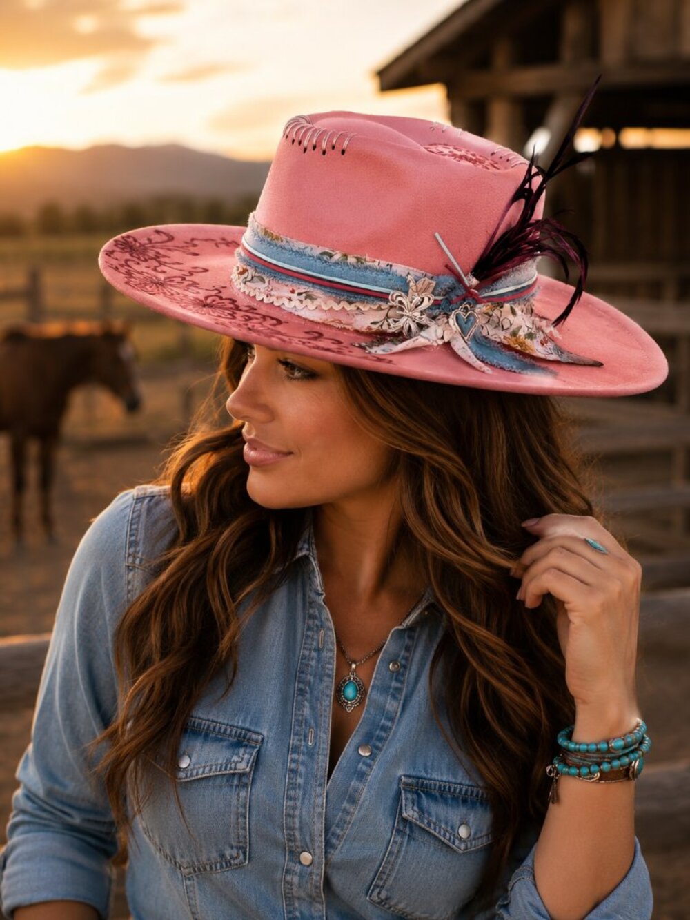 'Dusty Coral' Rancher NEW without tag